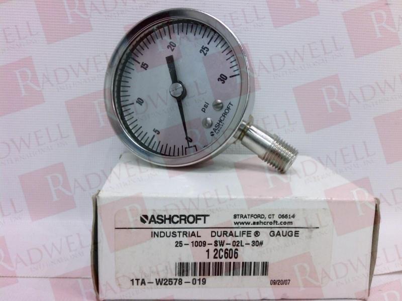 ASHCROFT 25 1009SW02L30#