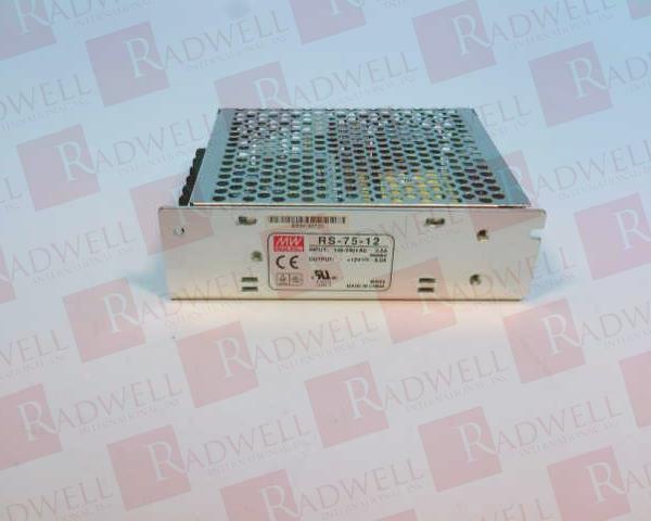 thumbnail image 2 of MEAN WELL - RS-75-12 - Power Supply,AC-DC,12V,6A,115-264V In,Enclosed... 2 of 13