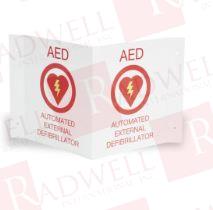 AED WALL SIGN KIT, ONE FLUSH AND ONE 3-D WALL SIGN, DIMENSION 8 1/2 INCH X 11 INCH
