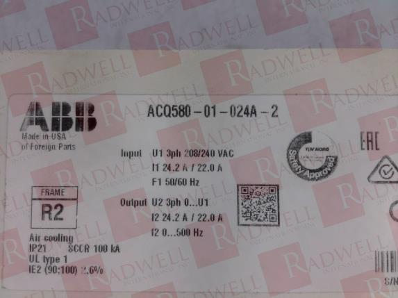 ASEA BROWN BOVERI ACQ580-01-024A-2