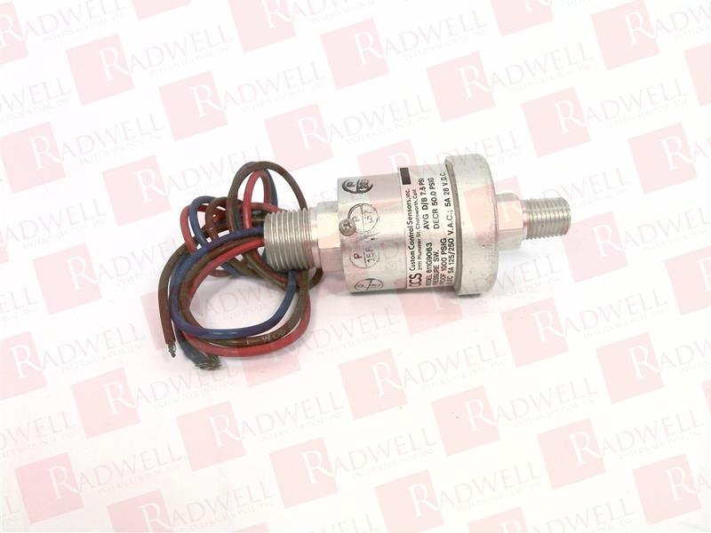 CUSTOM CONTROL SENSORS 611G9063