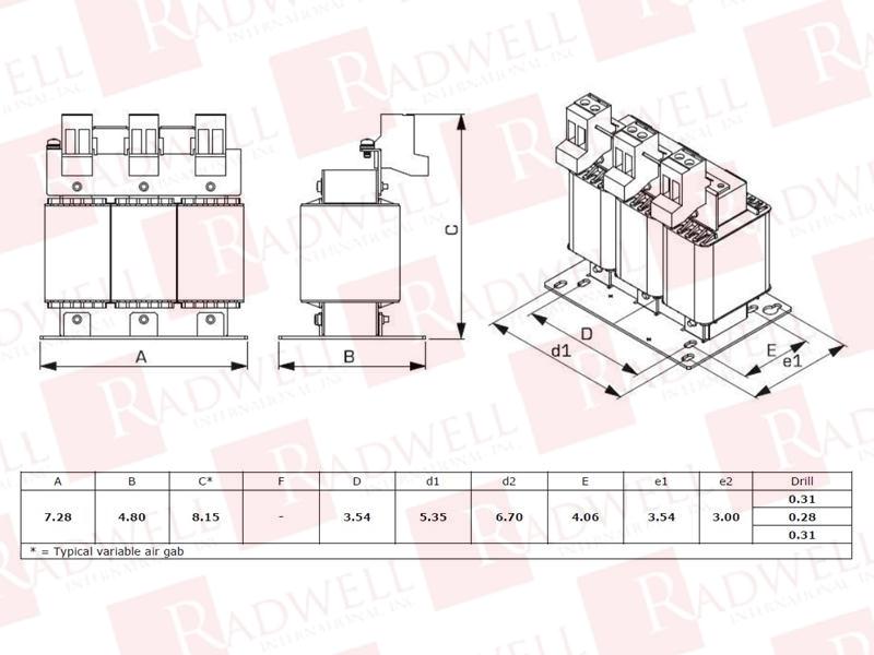 RADWELL VERIFIED SUBSTITUTE ALRC-045TBC-SUB
