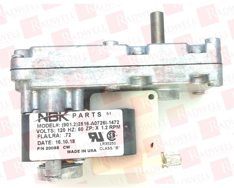 AUGER MOTOR, REPLACES: H5886, EQUIVALENT TO LENNOX/H5886, WHITFIELD/12046300