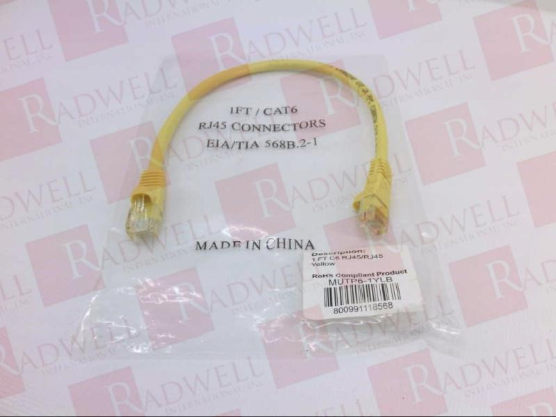 CORD RJ45 CONNECTORS YELLOW