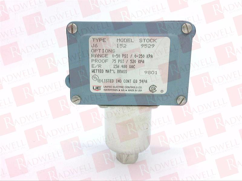 UNITED ELECTRIC J6-152-9529