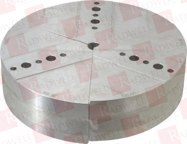 8 INCH & UP CHUCK CAPACITY, NORTHFIELD ATTACHMENT, ROUND SOFT LATHE CHUCK JAW 3 JAWS, ALUMINUM, 7.92 INCH WIDE X 2 INCH HIGH