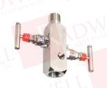  , VALVE MANIFOLD, 1/2"NPT TO 1/2"NPT, 316 STAINLESS STEEL, STANDARD VALVE SIZE: 1/2", RATING: 6000 PSI IN PORT
