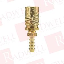 QUICK DISCONNECT, FJT SERIES,1/4", STRAIGHT THRU SOCKET - 3/8", I.D STRAIGHT HOSE STEM, BALL LOCK, BRASS