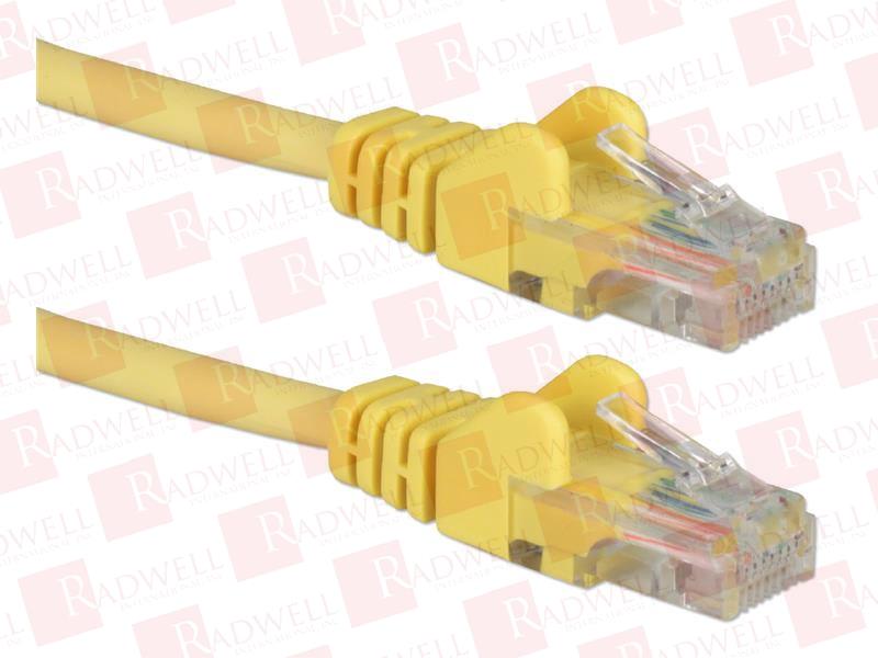 PATCH CORD, CAT6, GIGABIT, FLEXIBLE, MOLDED, YELLOW, 7 FT