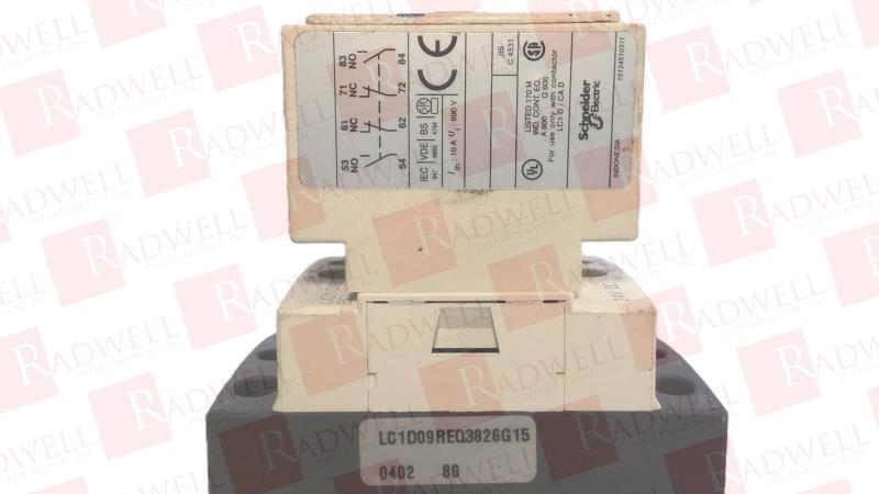 SCHNEIDER ELECTRIC LC1D09REQ3826G15