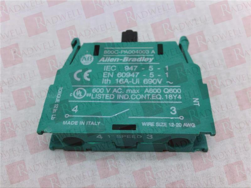 ALLEN BRADLEY 800C-PA004003