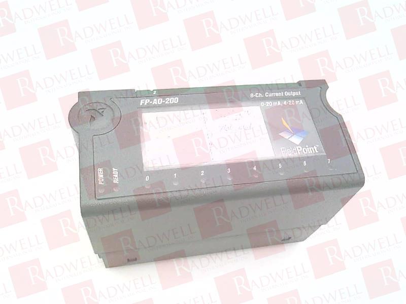  , ANALOG OUTPUT MODULE, FIELDPOINT, 8 0-20/4-20 MA OUTPUTS, 0.5 MA OVER-RANGE ABILITY, 12-BIT RESOLUTION DACS, OPEN CURRENT LOOP INDICATORS