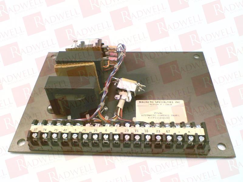  , AUTOMATIC CONTROL BOARD, WITH TERMINAL STRIP