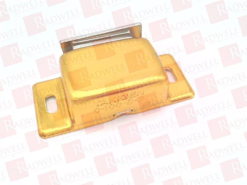 MAGNETIC CATCH, FERRITE ANISOTROPIC MAGNET, COLD ROLLED NICKEL PLATED STEEL CATCH PLATE, GOLD CASE WITH ALUMITE TREATMENT, BRASS