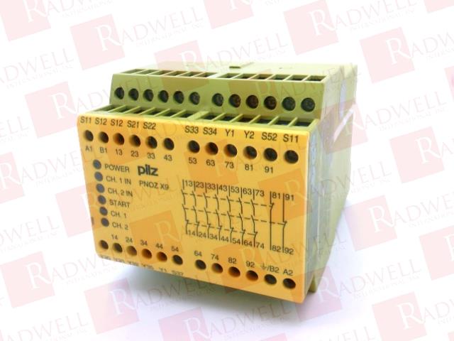 PILZ PNOZ-X9-100-120VAC-24VDC-7N/O-2N/C-2SO