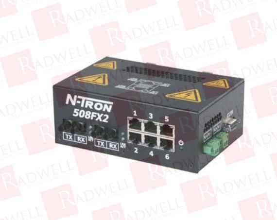 INDUSTRIAL ETHERNET SWITCH, 8 PORT (6 10/100BASETX; 2 100BASEFX FIBER UPLINK), STANDARD TEMPERATURE, DIN-RAIL (MULTIMODE; SC STYLE CONNECTOR)