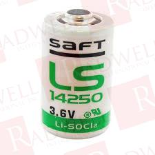 BATTERY, LITHIUM, SIZE 1/2AA, 3.6V, 1.2AH, 14.5MM OD, 25.2MM HEIGHT