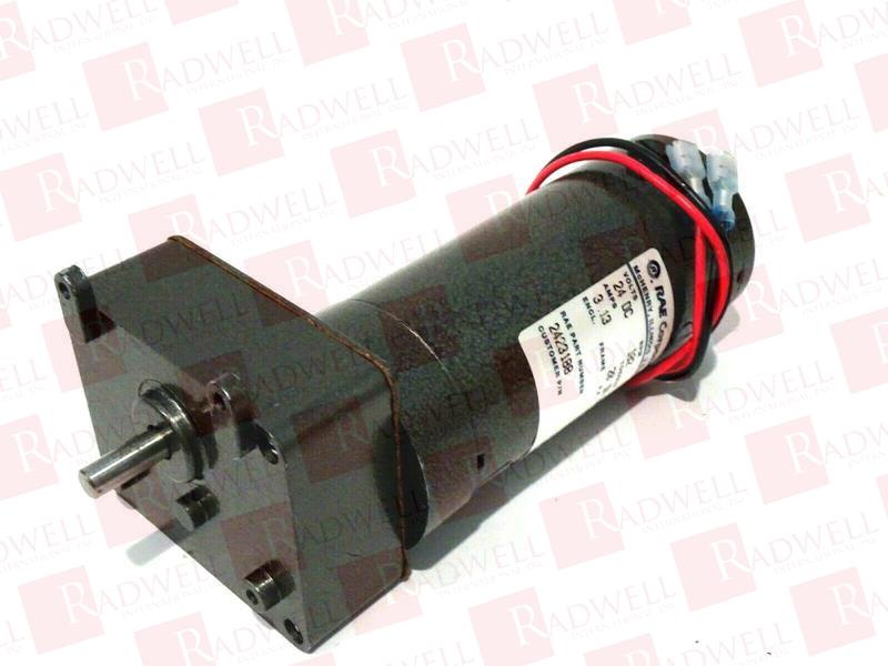 GEAR MOTOR, 24 VDC, 182 RPM, 3.13 AMP, 20 IN LB TORQUE