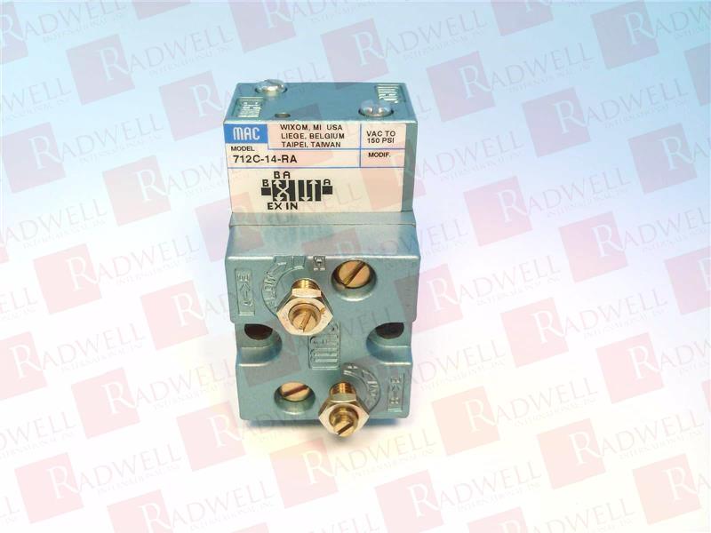 MAC VALVES INC 712C-14-RA
