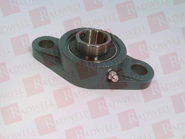 BALL BEARING UNIT, FLANGE-MOUNT, TWO-BOLT FLANGE, 1 IN BORE, CAST IRON HOUSING, STANDARD DUTY, SET SCREW LOCKING, CONTACT WITH FLINGER