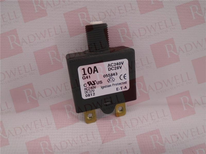 E-T-A CIRCUIT BREAKERS 1658-G41-00-580-055-843-10A