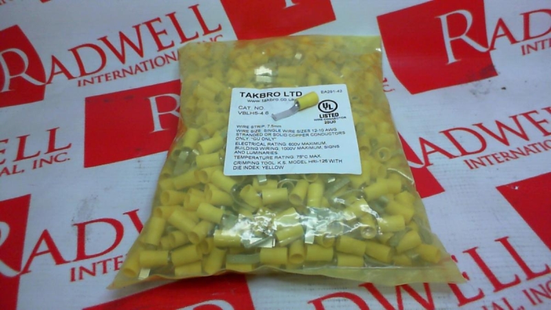 HOOKED BLADE YELLOW VINYL FLARED ENTRY 4-6MM 500PK
