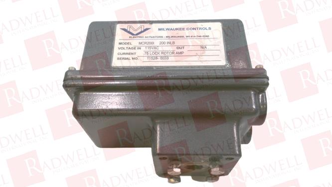 MILWAUKEE VALVE MCR200I