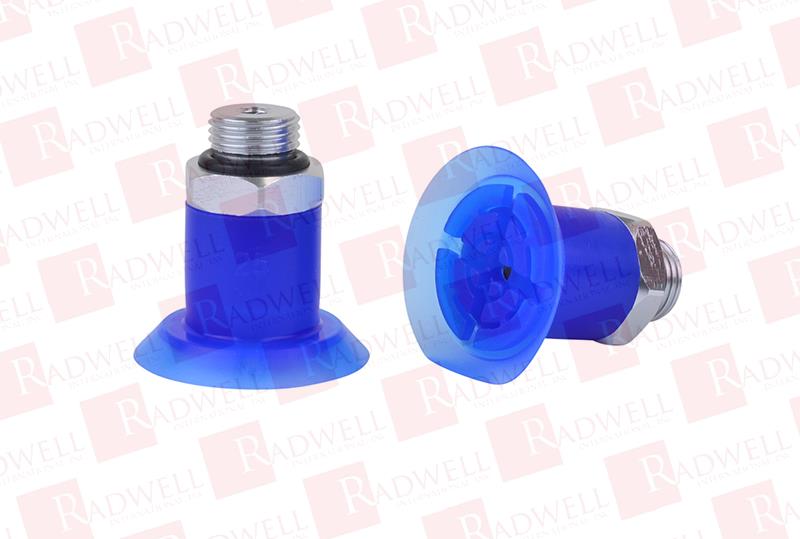 10F.025.009.02-G18M - 25 MM FLAT SUCTION CUP, THIN LIP SILICONE, 40 SHORE WITH G 1/8"" MALE FITTING