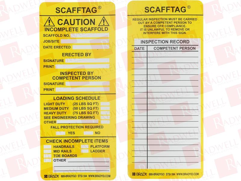 BRADY SCAF-STSI594
