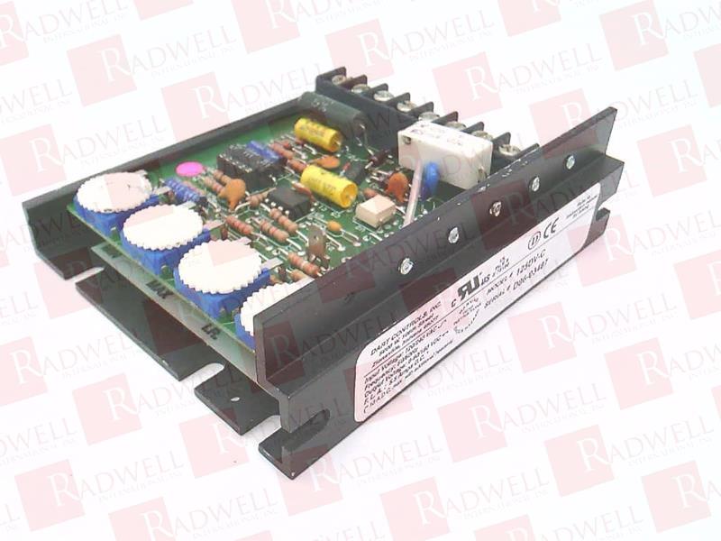 VARIABLE SPEED DC CONTROL MODULE, DUAL VOLTAGE CONTROL, 1/8-1/2HP 1/4-1HP, INPUT 120/240VAC, OUTPUT 0-90/0-180VDC, WITH 0.5SEC ACCEL/DECEL.