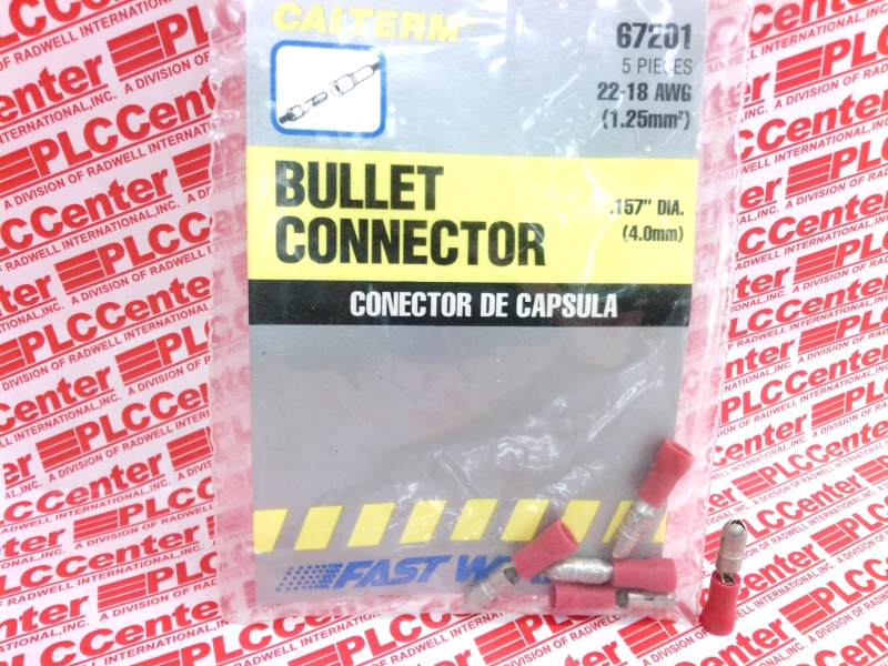 BULLET WIRE CONNECTOR 22-18AWG 1.25MM 5/PACK
