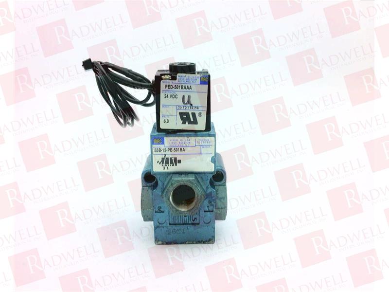 MAC VALVES INC 55B-12-PE-501BA