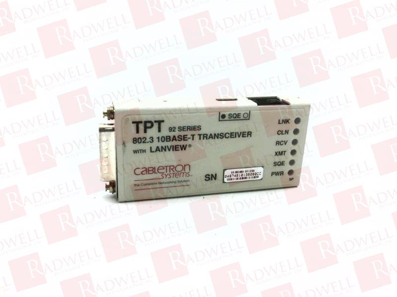  , ETHERNET TRANSCEIVER, W/LANVIEW, 802 3,10 BASE,MINI 10BASE-T, SIMILAR TO TPT-4