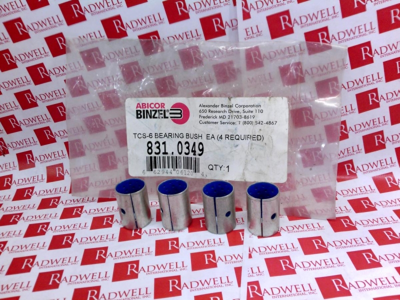 BUSHING SPLIT SET OF 4 FOR TCS-6 CLEANING STATION