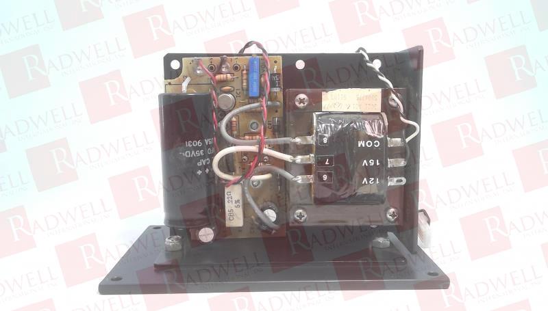  , POWER SUPPLY, INPUT: 115 VOLTS, .6 AMPS, 47-440 HZ, OUTPUT: 15 VOLTS, 2.1 AMPS