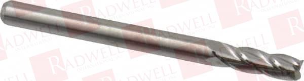 1/8", 3/8" LOC, 1/8" SHANK DIAM, 1-1/2" OAL, 4 FLUTE, SOLID CARBIDE SQUARE END MILL SINGLE END, UNCOATED, SPIRAL FLUTE, 30° HELIX, CENTERCUTTING, RIGHT HAND CUT, RIGHT HAND FLUTE, SERIES 111