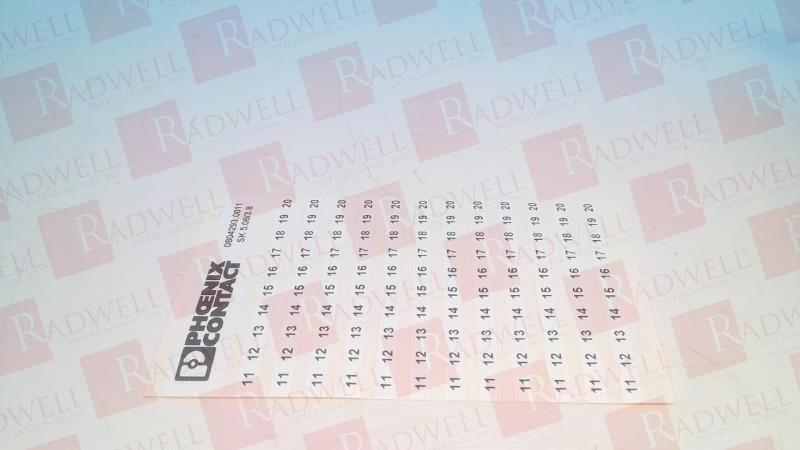 PHOENIX CONTACT SK  5,08/3,8:FORTL.ZAHLEN 11-20