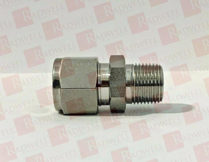 MALE CONNECTOR, 1/8 - 3/8 (TUBE OD - MALE NPT ), DOUBLE FERRULE, 316SS