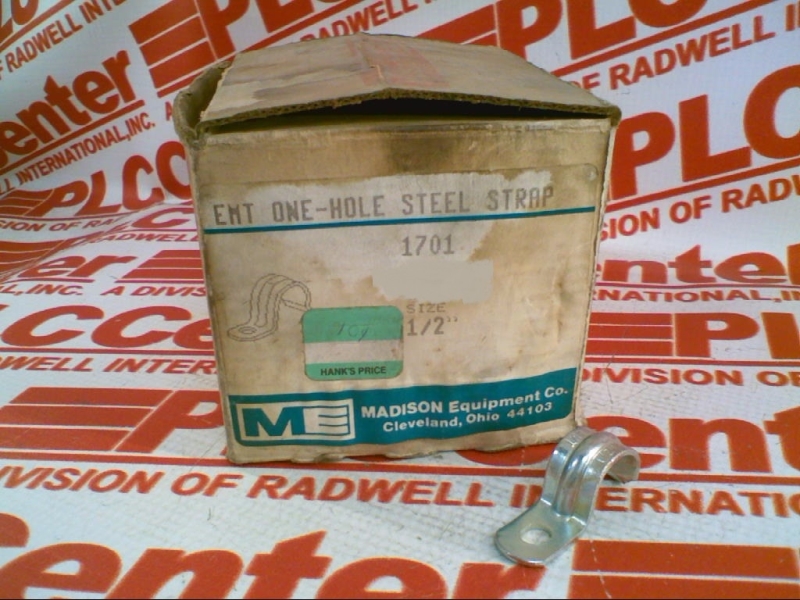 EMT ONE HOLE STEEL STRAP 1/2IN PRICE/EACH
