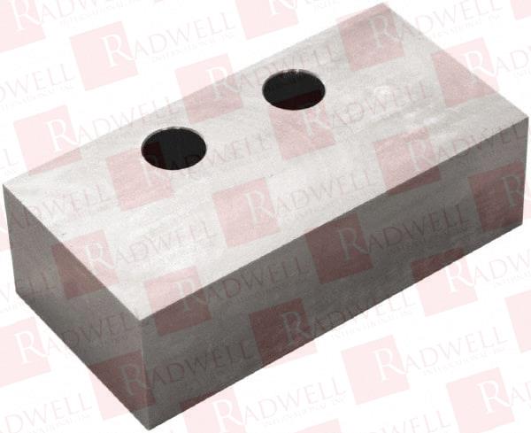 6 INCH WIDE X 1.85 INCH HIGH X 3 INCH THICK, FLAT/NO STEP VISE JAW SOFT, STEEL, MANUAL JAW, COMPATIBLE WITH V6105 VISES