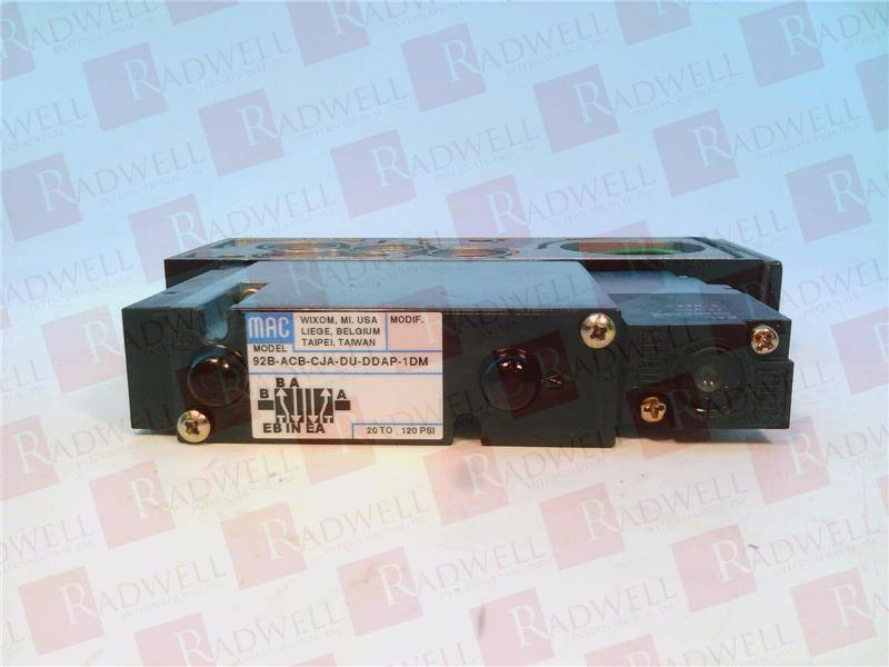MAC VALVES INC 92B-ACB-CJA-DU-DDAP-1DM