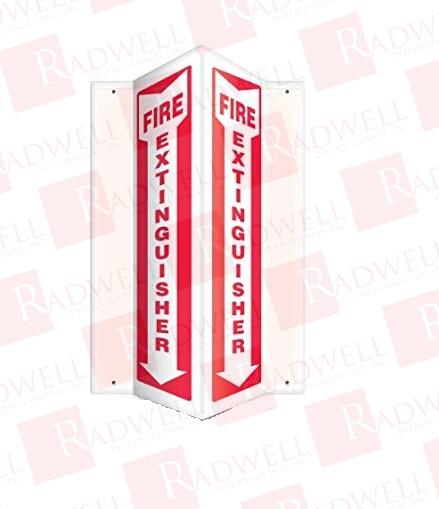ACCUFORM SIGN, PSP315, PROJECTION SIGN, FIRE EXTINGUISHER SIGNAGE, 12IN X 4IN