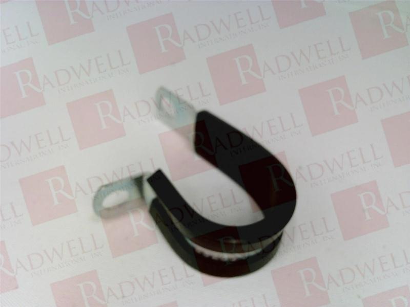 P-CLAMP, CUSHIONED LOOP, 7/8 IN DIA., PLATED STEEL, 1/2 INCH WIDE