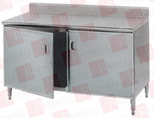 ENCLOSED WORKTABLE STAINLESS STEEL TOP, 60" WIDE X 35-1/2" HIGH