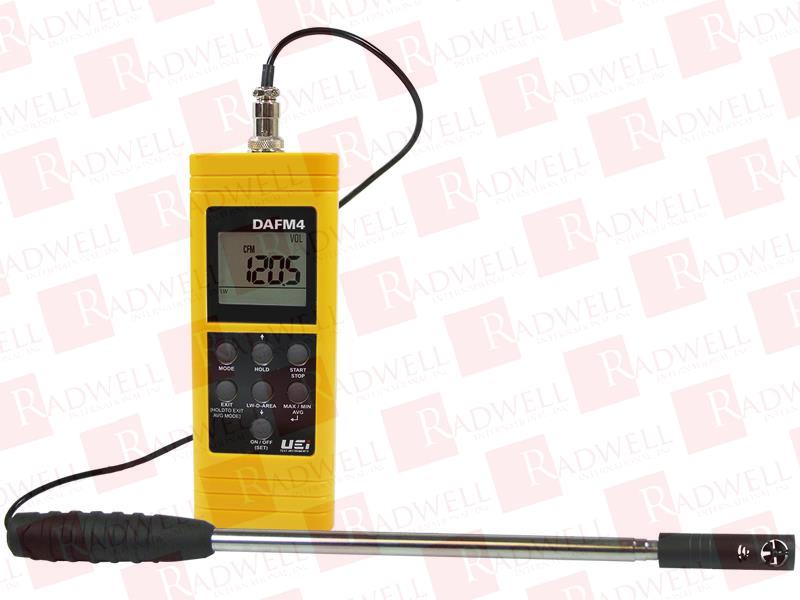 DIGITAL IN-DUCT MINI VANE ANEMOMETER, MEASURES: AIR VELOCITY, TEMPERATURE AND HUMIDITY, CALCULATES: WET BULB, DEW POINT, AND AIR VOLUME (CFM/CMM) , IN-DUCT OR GRILL SURFACE MEASUREMENT, TELE ...