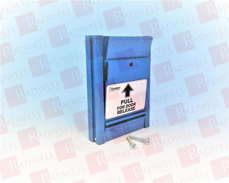  , MANUAL PULL STATION, BLUE, CM-700 SERIES, PULL FOR DOOR RELEASE, 1N/O-1N/C CONTACTS, STANDARD SINGLE GANG MOUNT, SWITCH INTERRUPTEUR 1A AT 30VDC, REPLACED BY CM ...