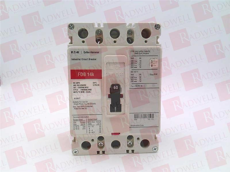 EATON CORPORATION FDB3060LW02
