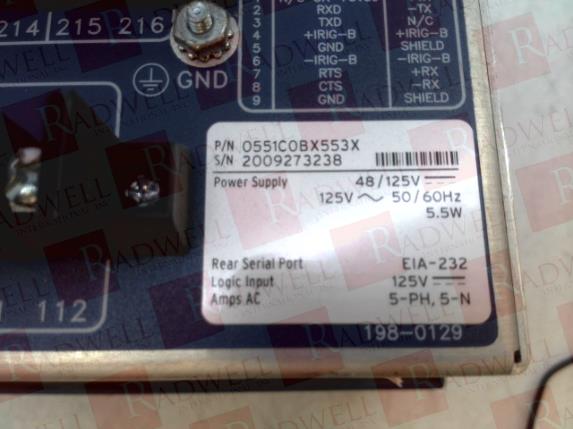 SCHWEITZER ENGINEERING 0551C0BX553X