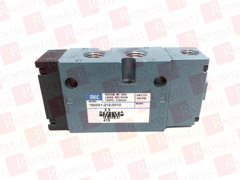 MAC VALVES INC 180001-212-0010