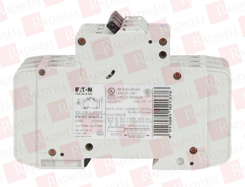 EATON CORPORATION FAZ-D3/3-NA